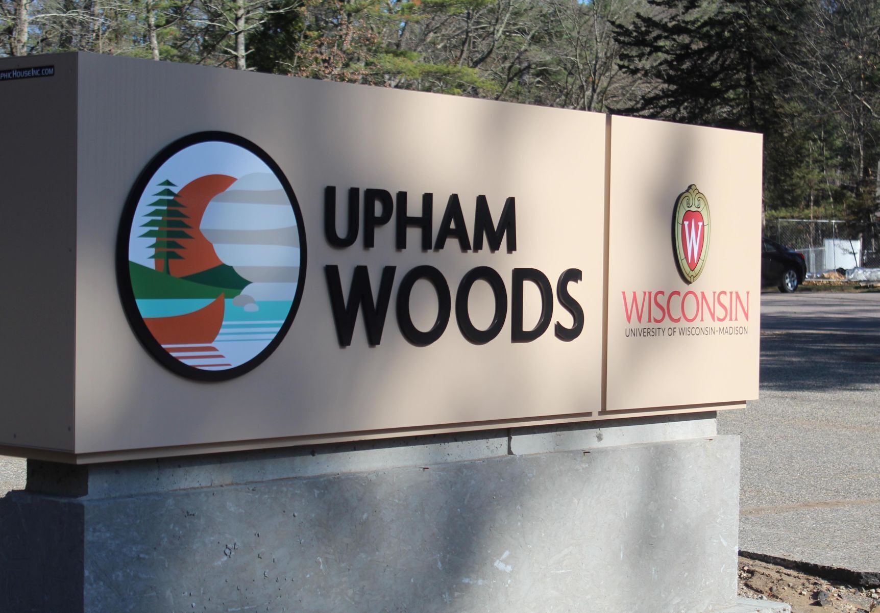 Upham Woods camp sign Wisconsin Dells